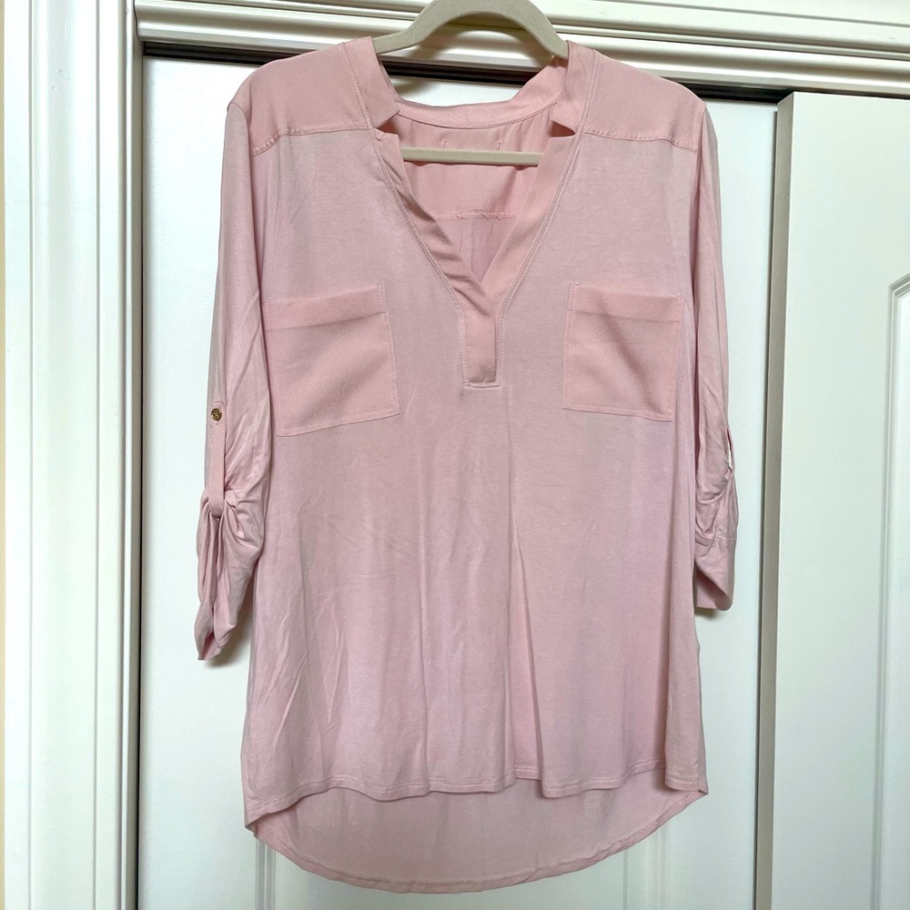 Pink Collared Blouse